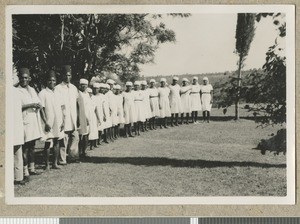 Hospital staff, Chogoria, Kenya, ca.1949