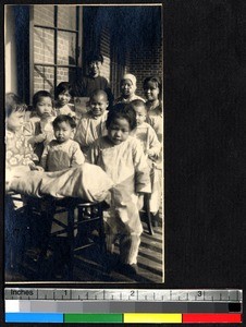 Children at mission clinic, Chengdu, China, 1926