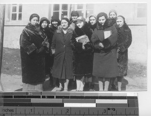 Adult students at the Dalian Academy, Dalian, China, ca. 1935