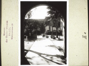 Courtyard of the mission station in Honyen