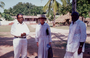 Church President Dorairaj Peter and Vibeke Lange-Müller in Cuddalore