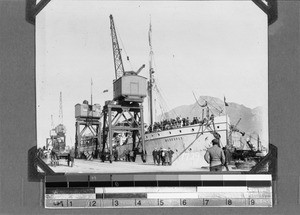 The ship "Markgraf", Cape Town, South Africa