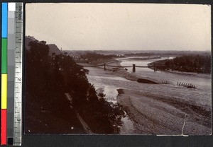 Long suspension bridge, Sichuan, China, ca.1900-1920