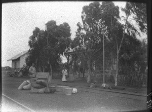 Railway station, Mozambique, ca. 1901-1907