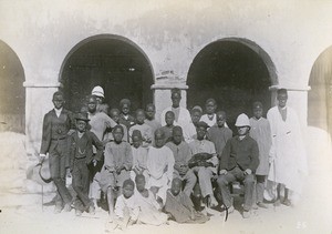 Fugitive slaves with missionaries, in Senegal