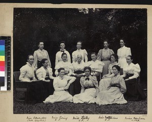 Group of women missionaries, Xiamen mission field, China, 1899