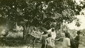 Children playing in Samkita, Gabon