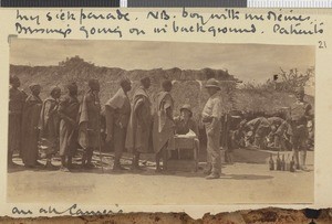 Sick parade, Itigi, Tanzania, July 1917