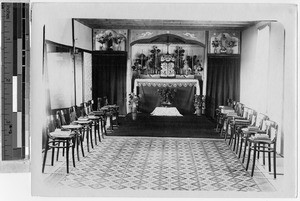 Altar in Trappist novitiate, Hakodate, Japan, ca. 1920-1940