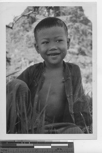 A little boy at Wuzhou, China, 1949