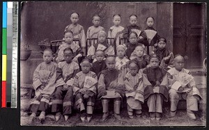 Schoolgirls, Sichuan, China, ca.1905-1907