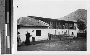 Maryknoll missioners near convent in Soloma, Huehuetenango, Guatemala, ca. 1946