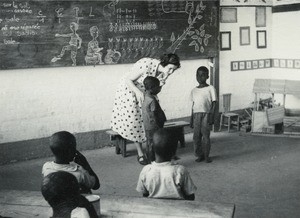 Mission classroom, in Cameroon