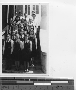 Students of different nationalities of the Academy at Dalian, China, 1939