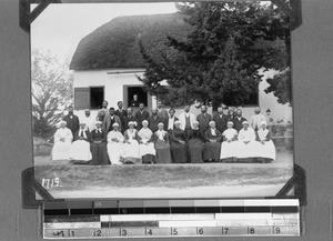 A group of church attendants, Elim, South Africa