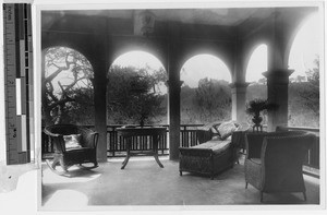 Porch of Maryknoll Sisters' guest and rest house, Baguio, Philippines, 1930