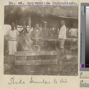 Apprentice Carpenters, Kikuyu, Kenya, ca.1911