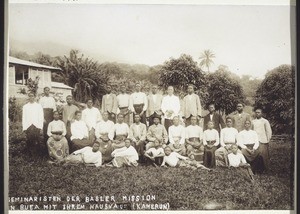 Seminarians with their House Master in Buea, Cameroon