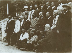 People gathered for the synod of Lesotho, in Morija in March, 1915