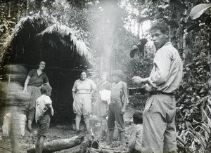 Missionaries in forest Peru, ca. 1947