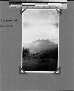 Uluguru mountains near Morogoro, Tanzania, ca.1929-1930