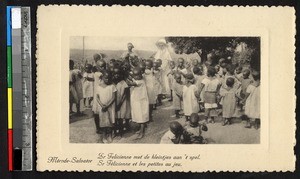 Children playing outside, Kasai, Congo, ca.1920-1940