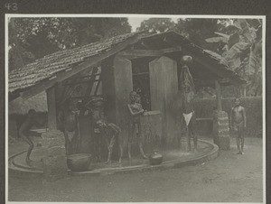 Udipi. Life in the boarding school: taking a bath