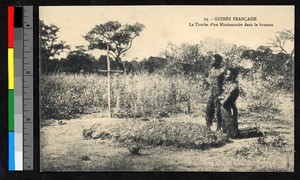 Gravesite of a missionary, Guinea, ca.1920-1940