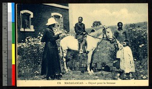 Journey on horseback, Madagascar, ca.1920-1940