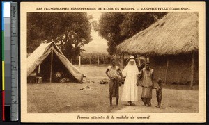 Women with sleeping sickness, Kinshasa, Congo, ca.1900-1930