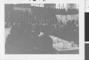 Large group at a meal