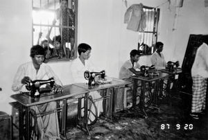 Danish Santal Mission, Bangladesh, September 1987. From the vocational training program of BLM-