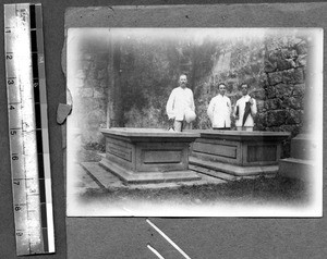 Grave site of Robert Morrison, Macau, China, ca.1907