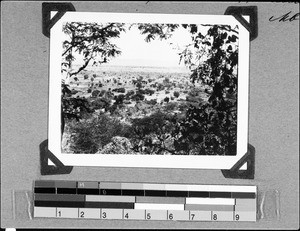 View of Utengule and the savanna of Safwa region, Utengule, Tanzania, 1936