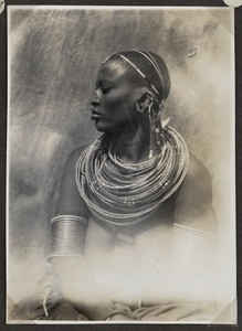 Portrait of a Maasai woman, Tanzania, ca.1926-1940