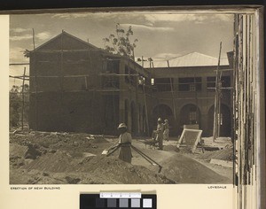 Construction work, Lovedale, South Africa, ca.1938