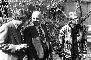 FBG Bookshop Meeting in Cairo, 1976. From left to right: Leif Munksgaard, Halim Saloum and Lore