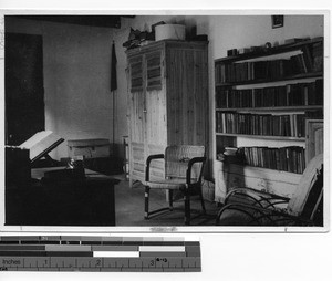 A pastors room at Luojing, China, 1940