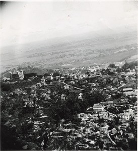 Aerial view of the Palace of the Queen and the palace of the First Minister, in Madagascar