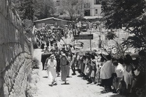 Laying of the first stone of the christian hall for young girls in Antananarivo, Madagascar