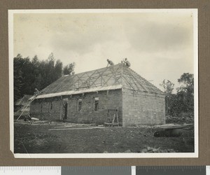 Construction work, Chogoria, Kenya, ca.1927