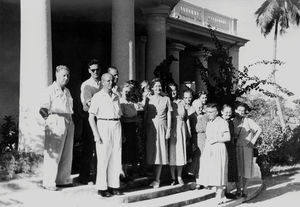 Missionaries at Darisanapuram, Cuddalore, ca. 1968. From left to right: Ove Hørlyck, Kaj Baagøe