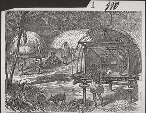 Huts in New Guinea