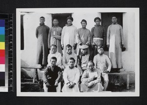 Group portrait of Nosu preachers, China. ca. 1920