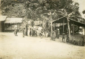 Galwa village, in Gabon