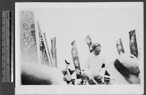 Liao Chung Kai at parade, Guangzhou, Guangdong, China, 1925