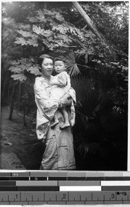 The cook's wife and little Therese, Japan, ca. 1936