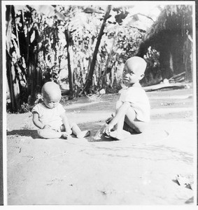 Two children playing, Tanzania, ca.1927-1938