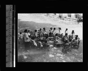 Kindergarten class, Beijing, China, ca. 1920