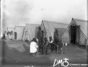 Street scene in a compound, Pretoria, South Africa, ca. 1896-1911